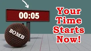 3D Countdown Timer With Geometry Nodes In Blender | Download The Complete Node Setup