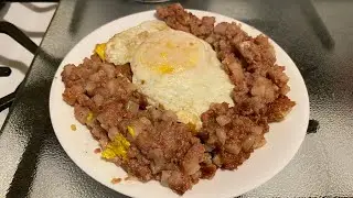 Hormel Corned Beef Hash And Egg | How To Cook Crispy Hormel Beef Hash