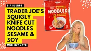 TRADER JOE'S SQUIGGLY KNIFE CUT NOODLES with SESAME AND SOY SAUCE - Instant Noodle/Ramen Reviews!