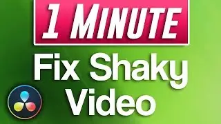 Davinci Resolve : How to Fix Shaky Video Footage (EASY Tutorial)