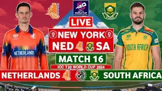 ICC T20 World Cup Live: Netherlands vs South Africa Live Scores | NED vs SA Live Scores & Commentary