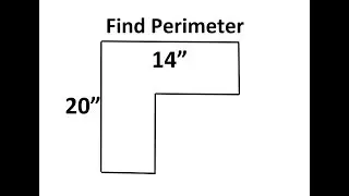 Find Perimeter of Irregular Shapes, Missing Lengths