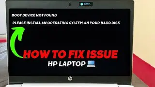 Hard Drive Not Found; Please Install an Operating System on Your Hard Disk Issue 3F0 HP Laptop