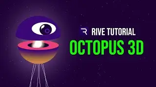 RIVE - FAUX 3D OCTOPUS | Part 1 | INTERACTIVE MOTION