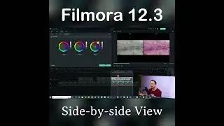 Filmora 12.3 Side by side View #shorts