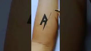 How To Draw Letter AS On Hand With Pen 