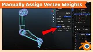 Manually Assign Vertex Weight Points | Blender Rig Tutorial