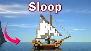 🚢 Minecraft Tutorial: How to Make a Boat/Ship (Sloop)