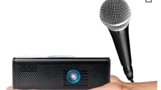 AAXA BP1K Karaoke Projector – Bluetooth 5.0, Microphone Input, 1080p Support,