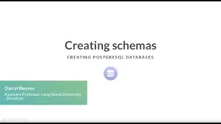 SQL Tutorial: Creating schemas