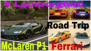 Lamborghini Roadtrip | Ferrari 458 Roadtrip | McLaren P1 Roadtrip | 4 Lamborghini Roadtrip