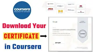 How to download Coursera Certificate with Proof | Download Your Certificate in Coursera