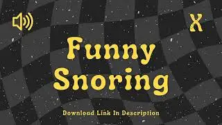 Funny Snoring - Sound Effect