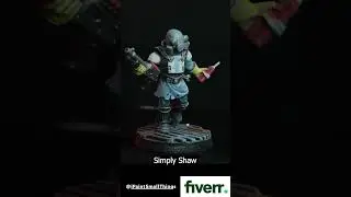 I asked artists on FIVERR to paint my Warhammer Kitbash | Necromunda Hive Scum #shorts #fiverr