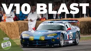 V10 Dodge Viper GTS-R thrashed up Goodwood Hill