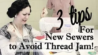 My Sewing Machine Keeps Jamming - 3 tips how to stop thread jam and cotton lock for beginner sewer