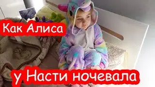 VLOG Как Алиса у Насти ночевала