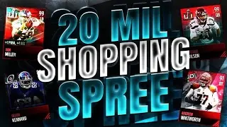 INSANE 20 MILLION COIN SHOPPING SPREE!! MADDEN MOBILE