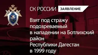 Взят под стражу подозреваемый в нападении на Ботлихский район Республики Дагестан в 1999 году