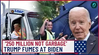 VIDEO| Press Conference from A Garbage Truck! Trump Replies to Biden’s Remarks Garbage Slur