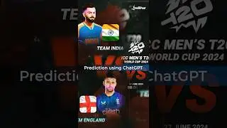 India vs England Semi Finals 2024 | Prediction using ChatGPT | Intellipaat #shorts