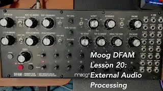 Moog DFAM percussion synthesizer tutorial Lesson 20: Processing External Audio with Lyra-8