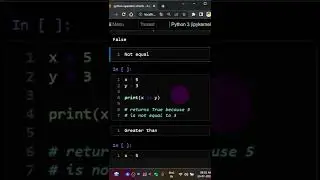 comparison operator python tamil #python #shorts