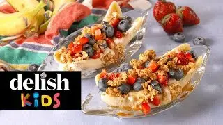 Breakfast Banana Splits | Delish Kids