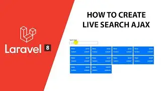 PHP Laravel - How to Live search in Laravel using AJAX