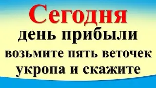 Сегодня 10 июня день прибыли, возьмите пять веточек укропа и скажите волшебные слова