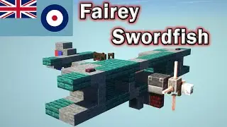 ✈️ Minecraft Tutorial: How to Make a WW2 Plane (Fairey Swordfish)