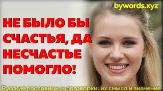 НЕ БЫЛО БЫ СЧАСТЬЯ, ДА НЕСЧАСТЬЕ ПОМОГЛО: смысл и значение