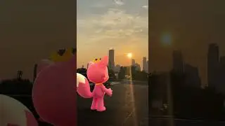 Pinkfong enjoying sunset🌇 #shorts