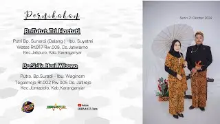 LIVE STRAEMING DHINASTY// PERNIKAHAN TUTUT TRI HASTUTI & SIDIK HERI WIBOWO