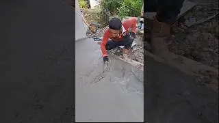 how to level cast mortar on the floor of a house...