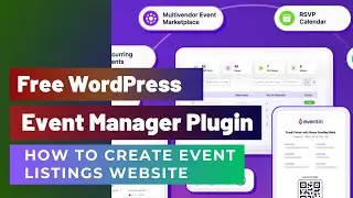 Free WordPress Event Manager Plugin | Create Event Listings Website | Eventin Plugin Tutorial