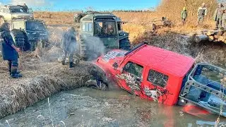 ЭВАКУАЦИЯ ОФФРОУД МОНСТРА! Jeep на 47" тракторах ПОЕХАЛ В БРОД off road пошел не по плану