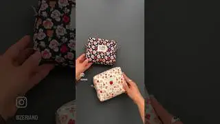 How to make Box Zipper Pouch | No batting Pouch | Handmade Bag