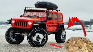 Деньги ВМЕСТО ВОЗДУХА в шинах на Jeep Wrangler ... Проверяем на бездорожье. RC OFFroad 4x4