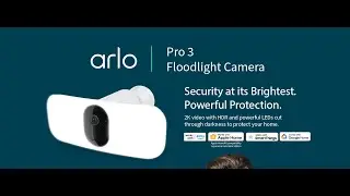 Arlo Pro 3 Floodlight Camera - Wireless Security Camera with LED Floodlight