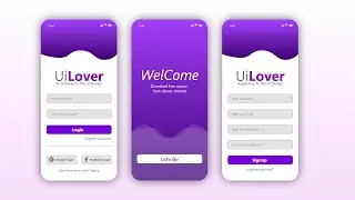 ✅ Android Design UI Login Signup Material Design android 🔥