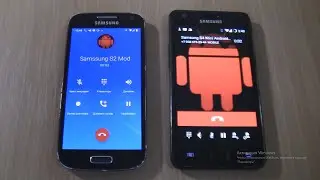 Incoming + Outgoing call at the Same Time  Samsung Galaxy S4 Mini ANDROID 11 Robot red+ S2 Cyanogen