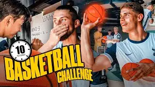 TOTTENHAM HOTSPUR CRAZY 10 SECOND BASKETBALL CHALLENGE 🏀