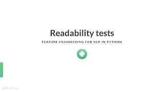 Python Tutorial: Readability tests