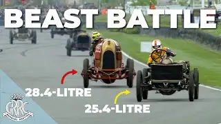 Pre-war racing at its best! 28.4-litres is hunted by 25.4-litres 🤯