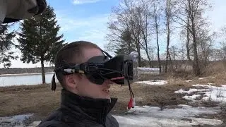 Самодельный FPV шлем. FPV на экране смартфона.