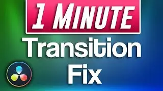 Davinci Resolve : Cant Add Transitions Fix