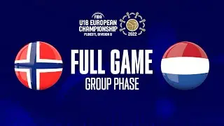 Norway v Netherlands | Full Basketball Game | FIBA U18 European Championship 2022 - Division B