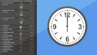 Free After Effects Project "Analog (Timelapse) Clock Watch" (No Plug-ins Needed) #39