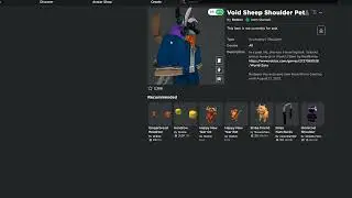 Void Sheep Shoulder Pet